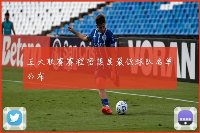 五大联赛赛程密集度最低球队名单公布